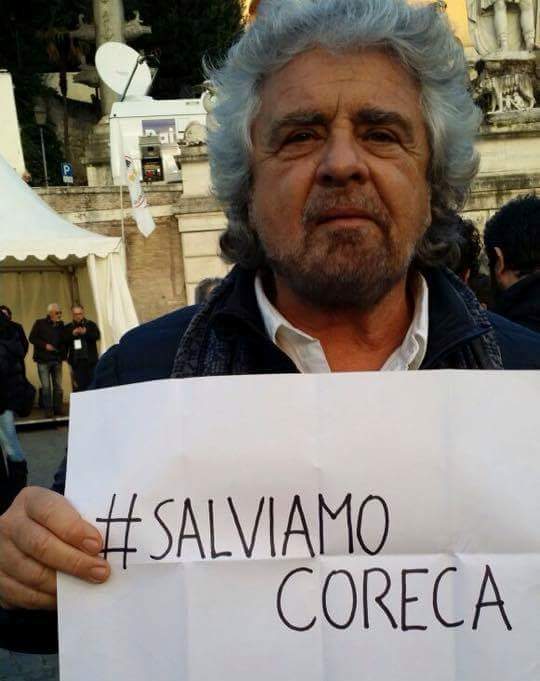 Beppe Grillo save Coreca