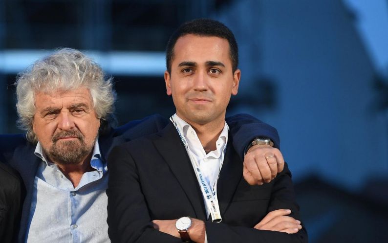 Di Maio con Grillo