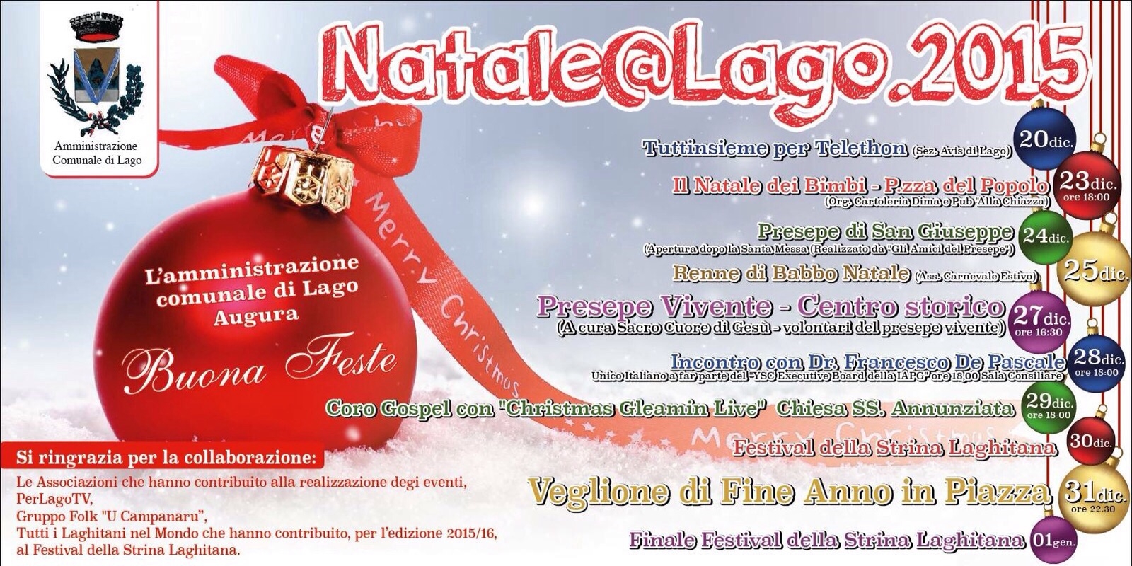 Lago eventi Natale