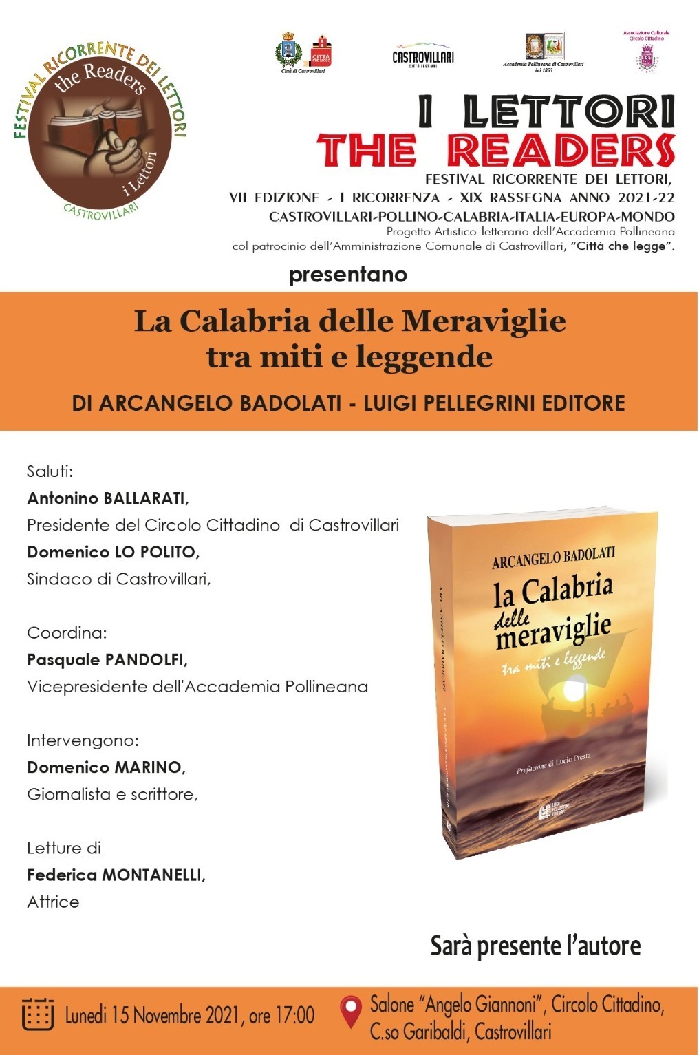 Locandina evento 15 novembre