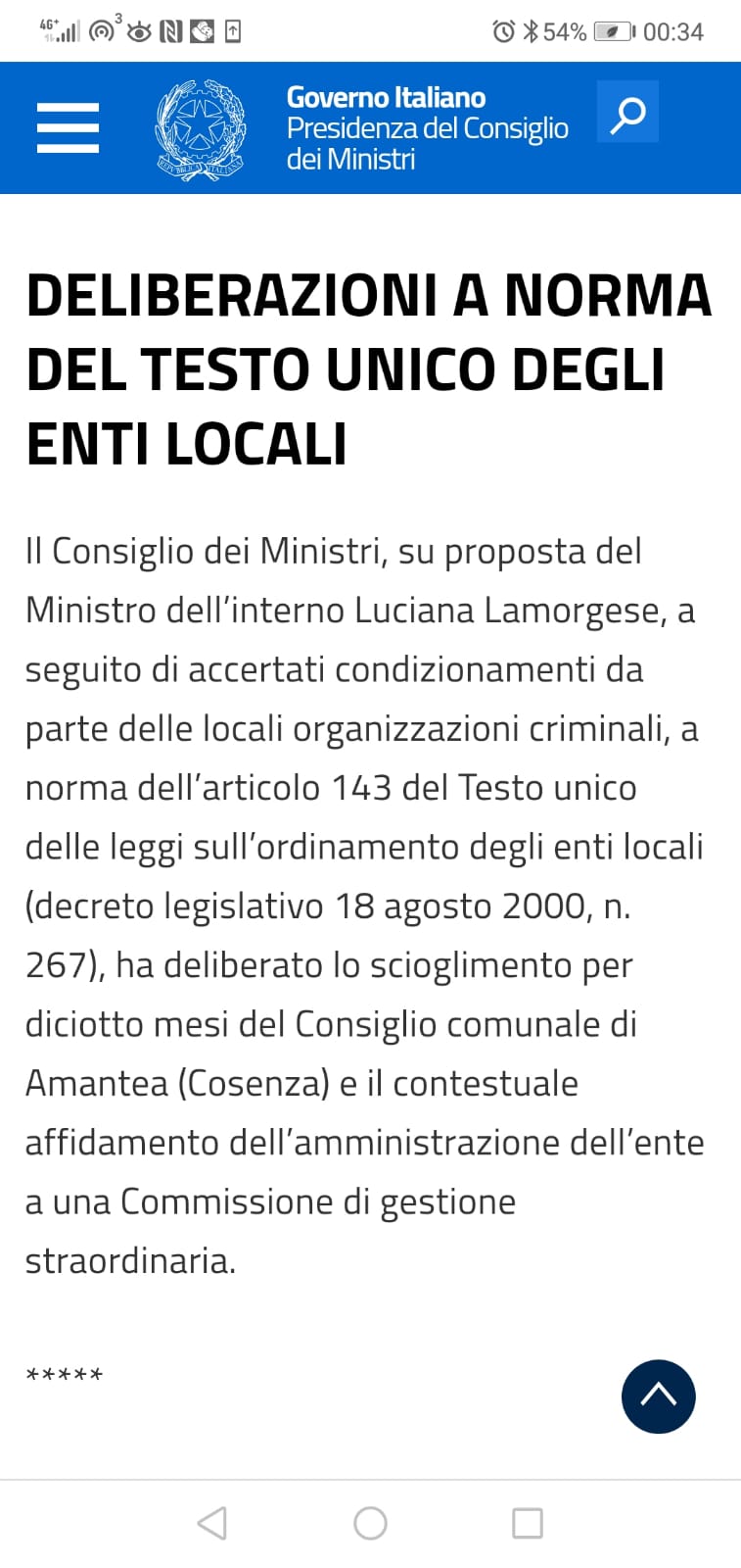 ministero